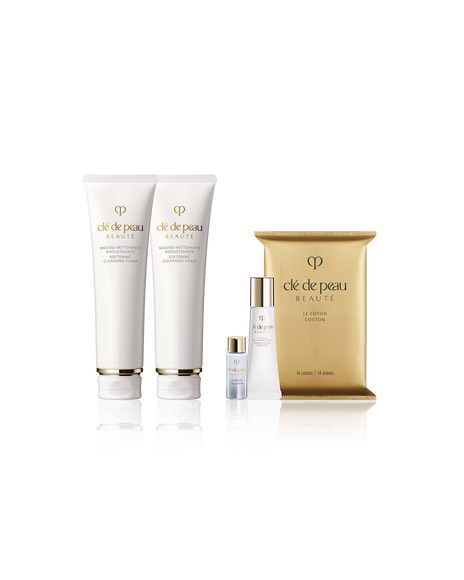 SOFTENING CLEANSING FOAM DELUXE SET｜鉑鑽柔膚潔面泡沫套裝
